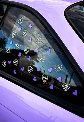 STICKER - HEARTS MIX (15+10 pcs.)