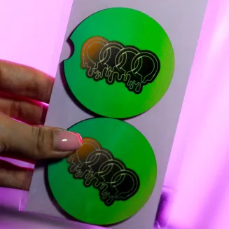 PODKŁADKA POD KUBEK/CAR COASTER - DRIPPING CAR LOGO - 9