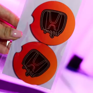 PODKŁADKA POD KUBEK/CAR COASTER - DRIPPING CAR LOGO - 6