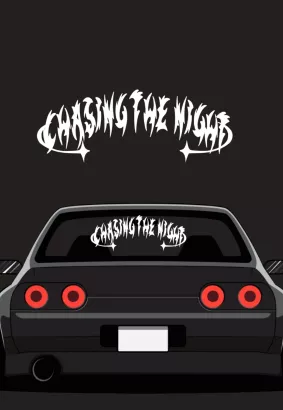 CAR STICKER BANER - CHASING THE NIGHT