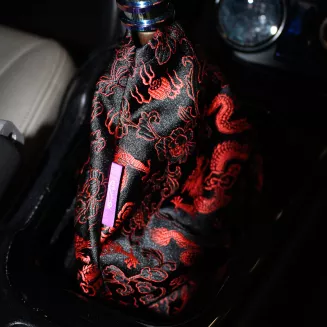 SHIFT BOOT COVER/OSŁONA DŹWIGNI ZMIANY BIEGÓW - JAPANESE DRAGON RED - 3