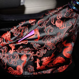 SHIFT BOOT COVER/OSŁONA DŹWIGNI ZMIANY BIEGÓW - JAPANESE DRAGON RED - 2