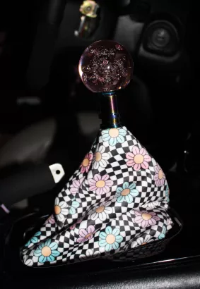 SHIFT BOOT COVER/OSŁONA DŹWIGNI ZMIANY BIEGÓW - FLOWER CHECKER