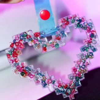 TSURIKAWA PIXEL HEART - FLOWERY - 2