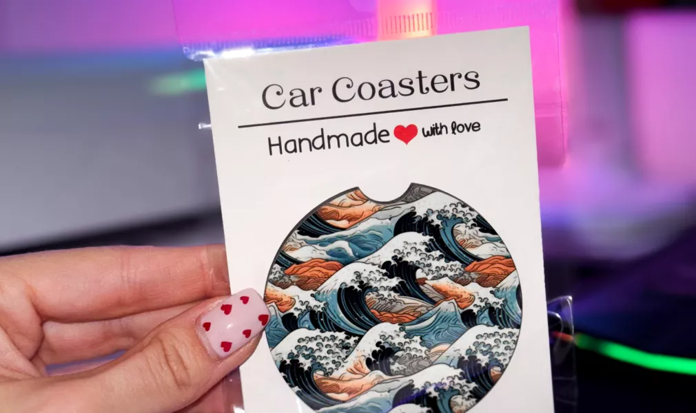 PODKŁADKA POD KUBEK/CAR COASTER - WAVES