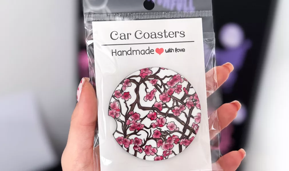 PODKŁADKA POD KUBEK/CAR COASTER - SAKURA