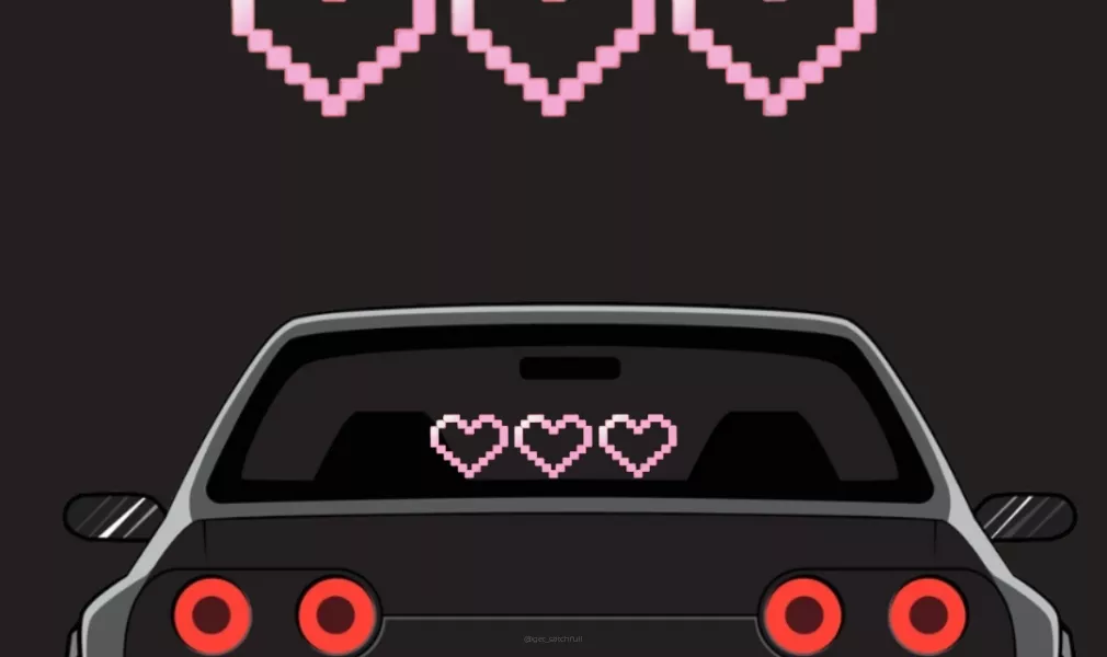 STICKER - PIXEL HEARTS