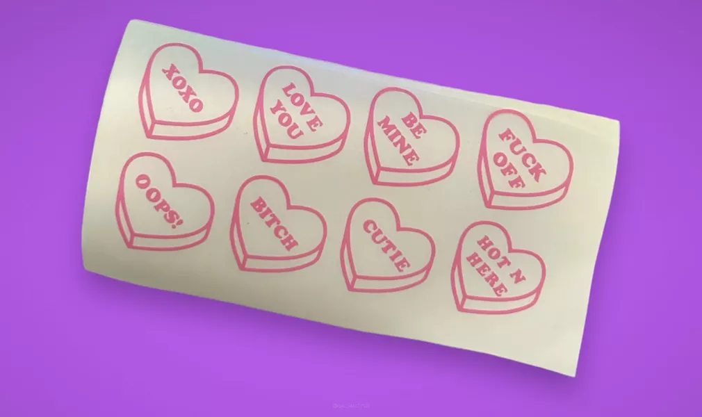 STICKER - Bunch of cute hearts