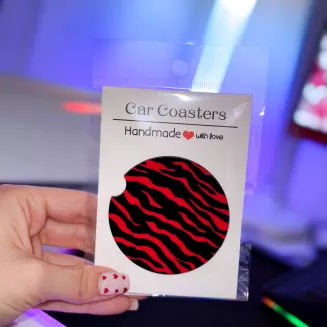 PODKŁADKA POD KUBEK/CAR COASTER - REDDISH - 2