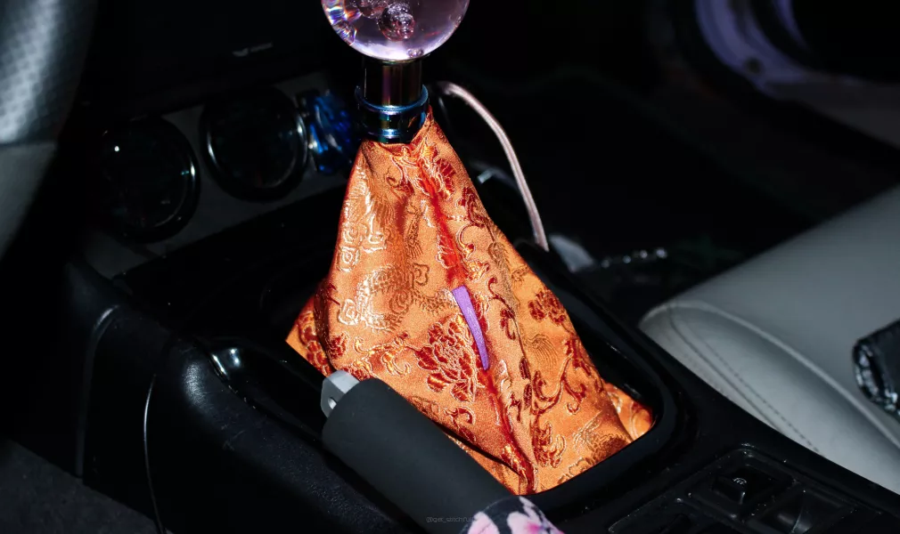SHIFT BOOT COVER/OSŁONA DŹWIGNI ZMIANY BIEGÓW - JAPANESE DRAGON ORANGE