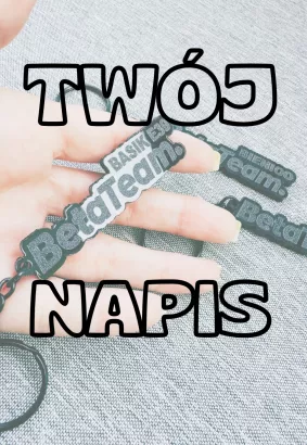 KEYCHAIN - your text/twój napis