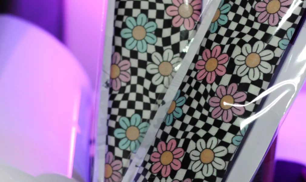 SEAT BELT COVER - FLOWERS